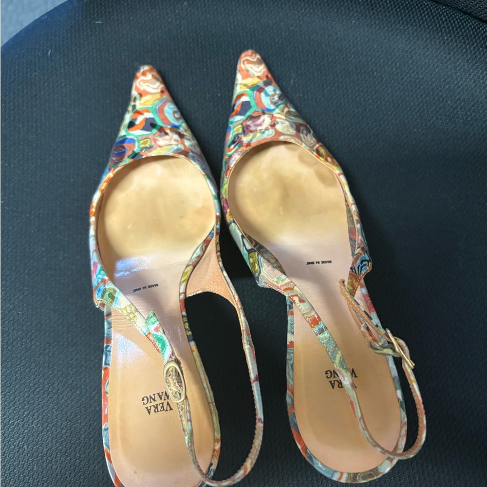 Vera Wang limited edition multicolor sling backs Size IT 37, US 6.5